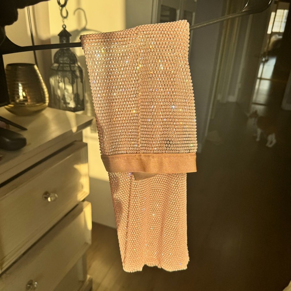 Aqua Bloomindales Sequin Skirt